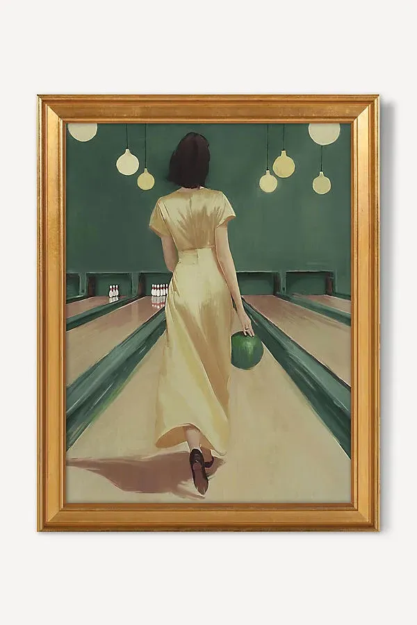 Duska Prorocic Bowling Night Wall Art - Ivory product