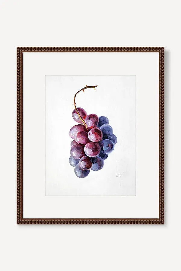 Elena Tronina Grapes Wall Art - Purple product