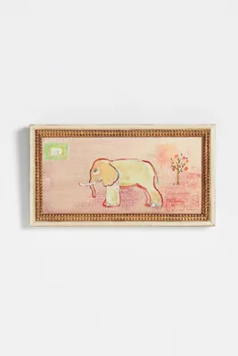 Elephant and Orange Wall Art product