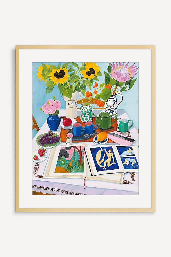 Flowering Beauty & Tangerine Tea for Two Wall Art product