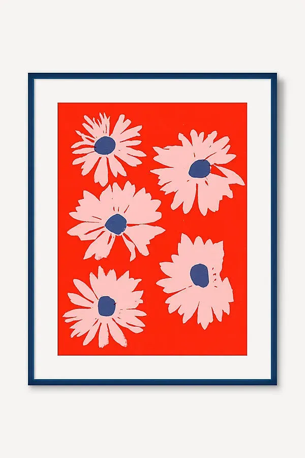 Garima Dhawan Daisies 4 Wall Art - Red product