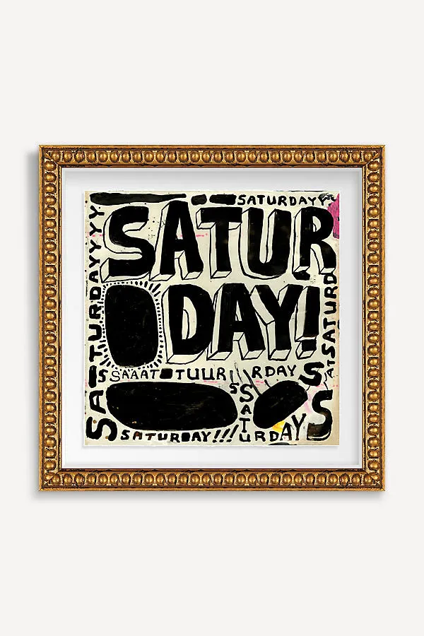 Gina Triplett Saturday Wall Art - Black product