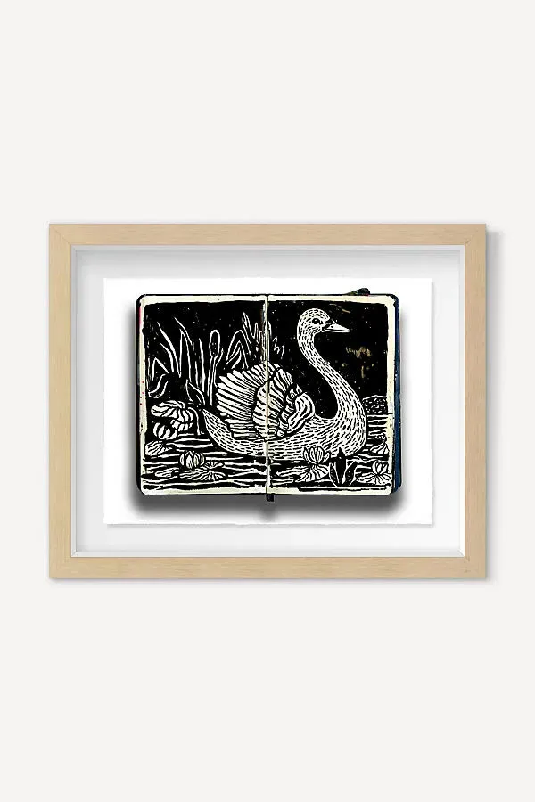 Gina Triplett Swan Wall Art - Black product