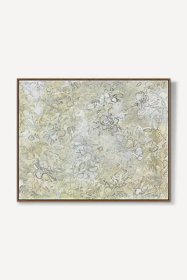Glimmering Fragments Wall Art - Green, Cotton alternate view