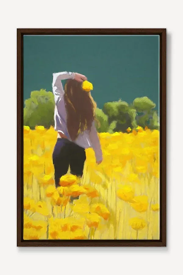 Goldenrod Wall Art - Yellow, Cotton by Anthropologie