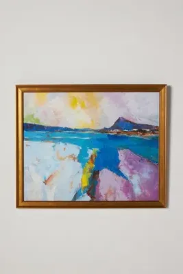 Hal Sadler Blue Meditation Wall Art - Gold product