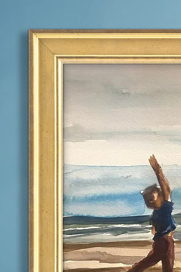 Hannah Celeste Dean Beach Day Framed Wall Art - Blue product