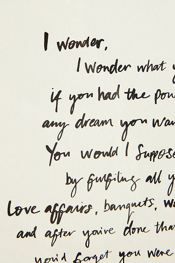 I Wonder Wall Art - Ivory product