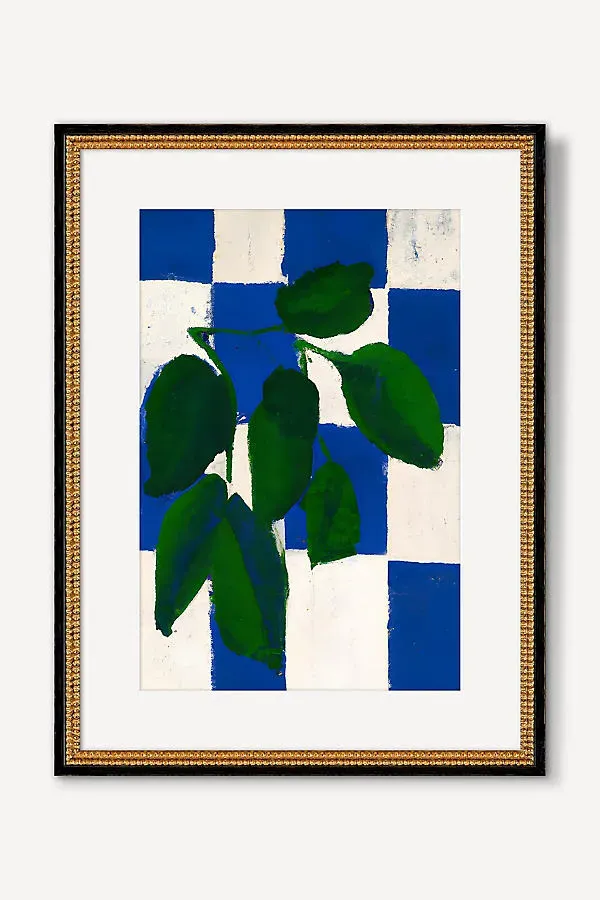 Interiorisla Checkered Greenery Wall Art product