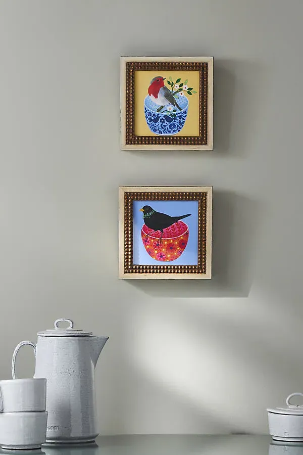 Isabelle Brent Bird Bowl Wall Art - Yellow product