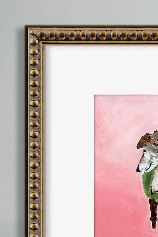 Jackie Clark Mancuso Paris Dog in Green Chair Framed Wall Art product
