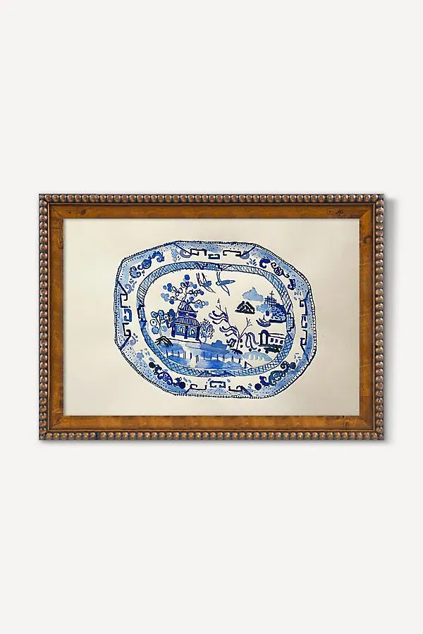 Japanese Blue Willow Wall Art - Fine Art Paper by Anthropologie