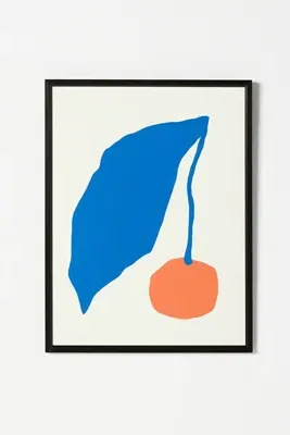Jessica Nielsen Fruit with Leaf Wall Art - Blue product