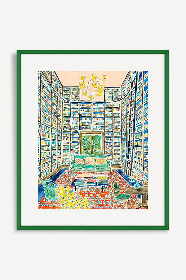 Kate Lewis A Library of One's Own Wall Art - Blue, Acrylic product