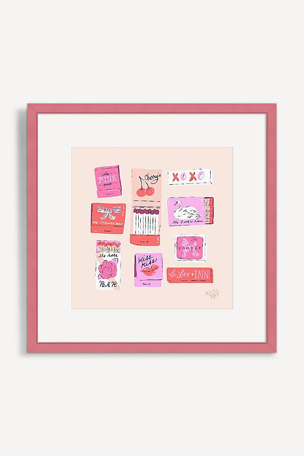 Krissy Mast Love Matches Wall Art - Pink product