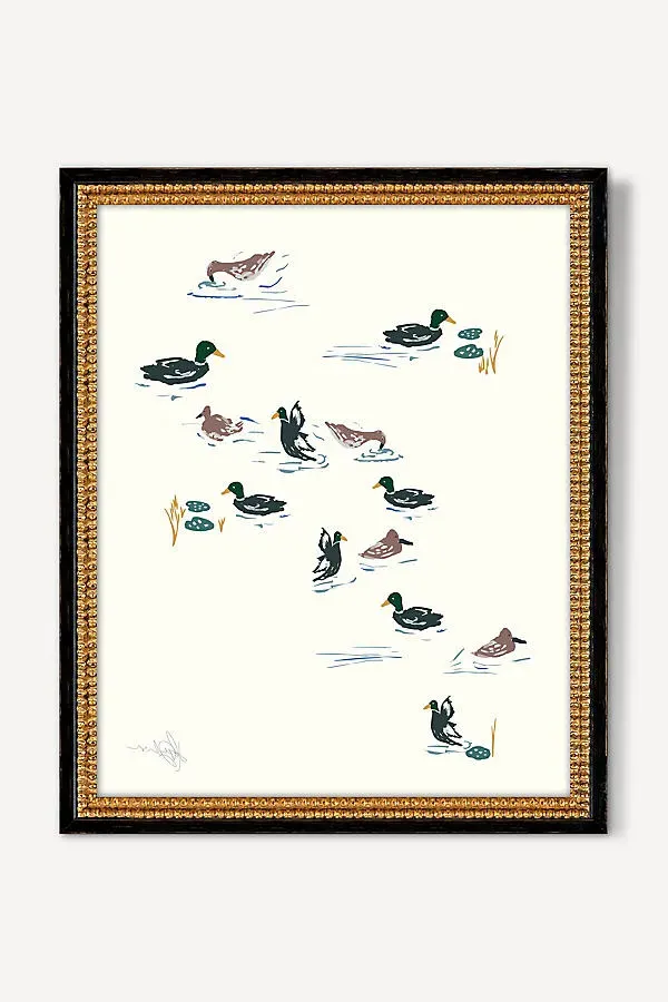 Lake Swim Wall Art - White product
