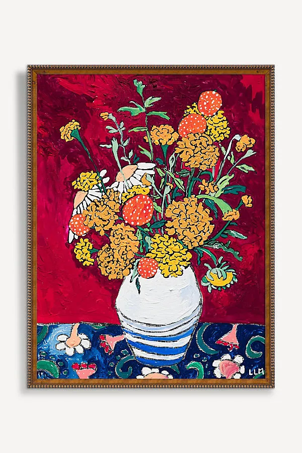Lara Lee Meintjes Golden Marigold Bouquet Wall Art product