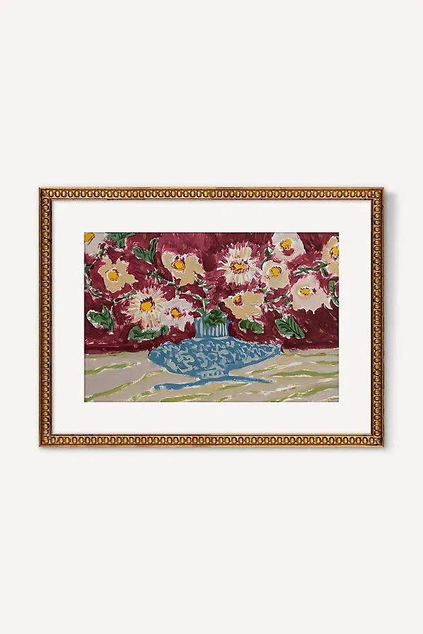 Laura McCarty Potted Florals in Cranberry Wall Art product