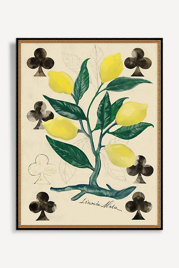 Lemons Clubs Wall Art - Yellow product