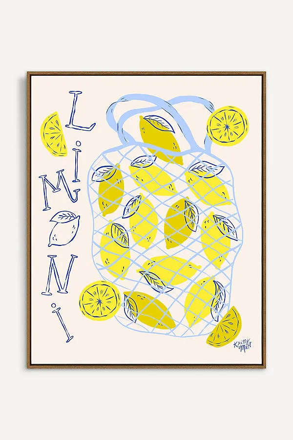 Limoni Bag of Lemons Wall Art - Yellow product