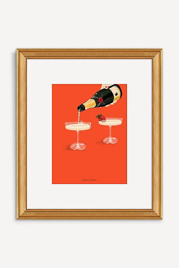 Ludivine Josephine Champagne Wall Art - Red product