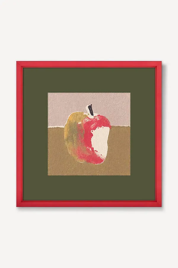 Luzia Holub Apple Bite Wall Art - Red by Anthropologie