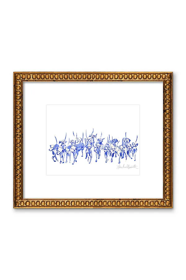 Lydia Marie Elizabeth On The Hunt Wall Art - Blue product