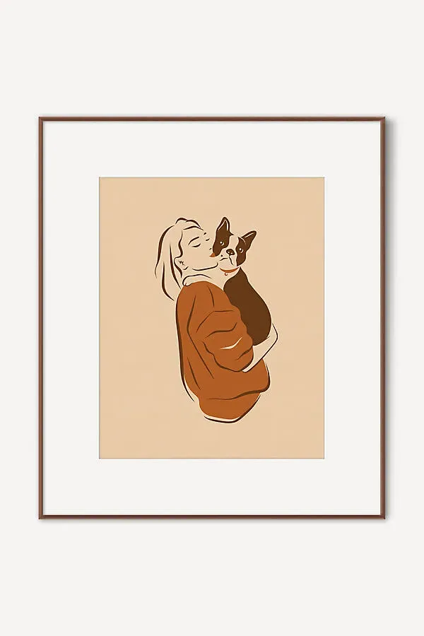 Mandy Tsou Girl & Her Best Friend Wall Art - Beige product