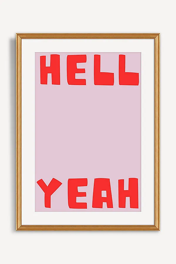 Merel Takken Hell Yeah Wall Art - Pink product