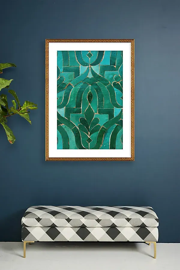Moroccan Tile Wall Art - Gold product