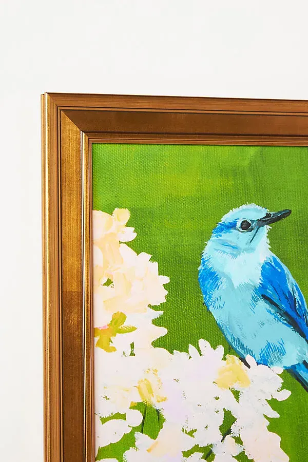 Myra and Bonnie Blue Birds Painting Wall Art product
