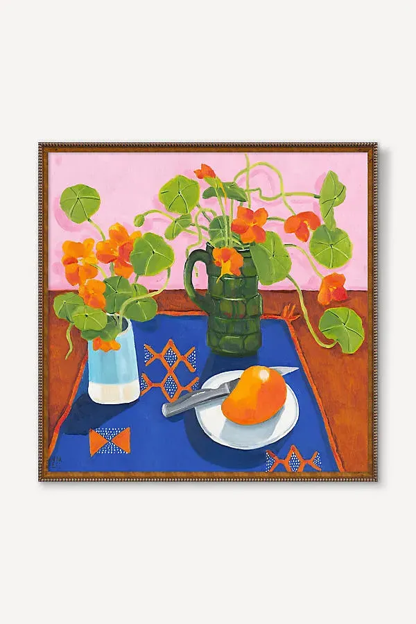 Nasturtiums Are So Lovely Wall Art - Pink product