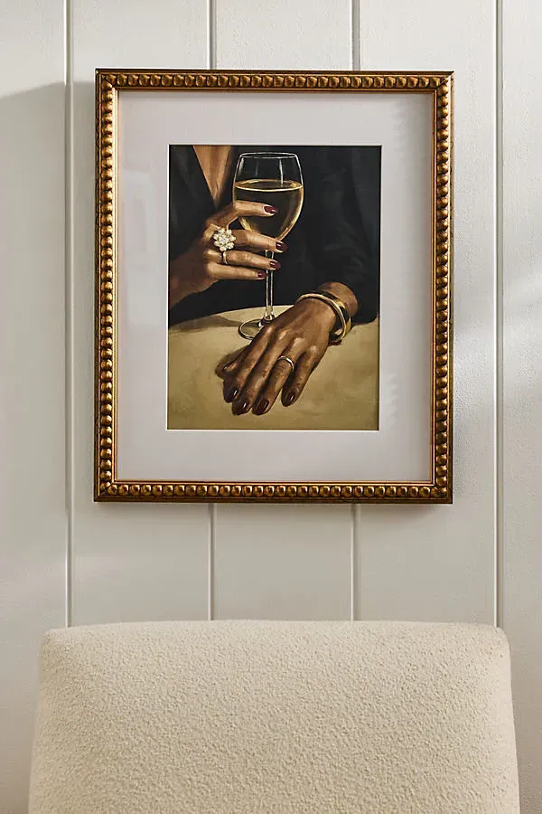 One Evening Framed Wall Art - Fine Art Paper, Wood by Anthropologie