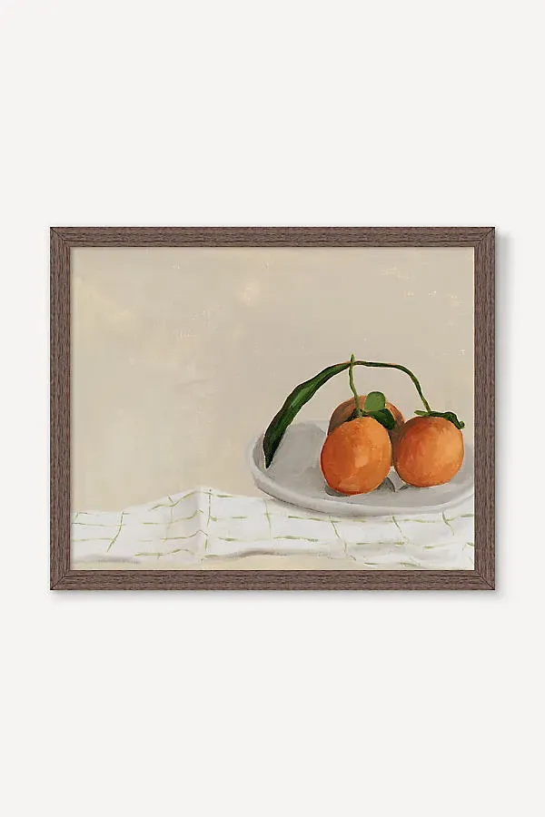 Orange and Linen Wall Art by Anthropologie
