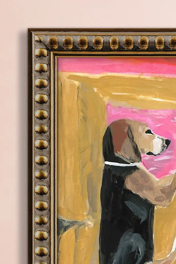 Otto Get Off the Couch Framed Wall Art - Pink product