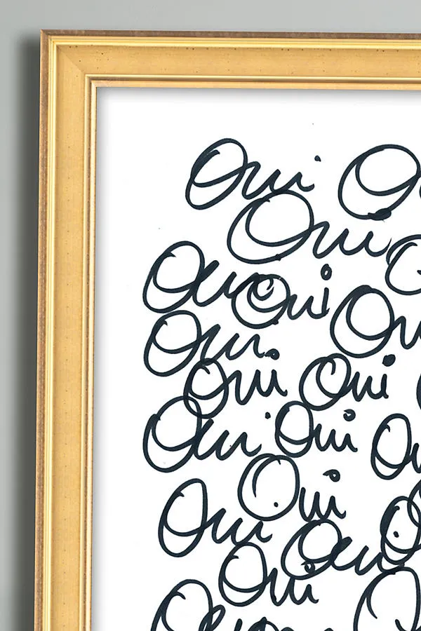 Oui Wall Art - Gold product