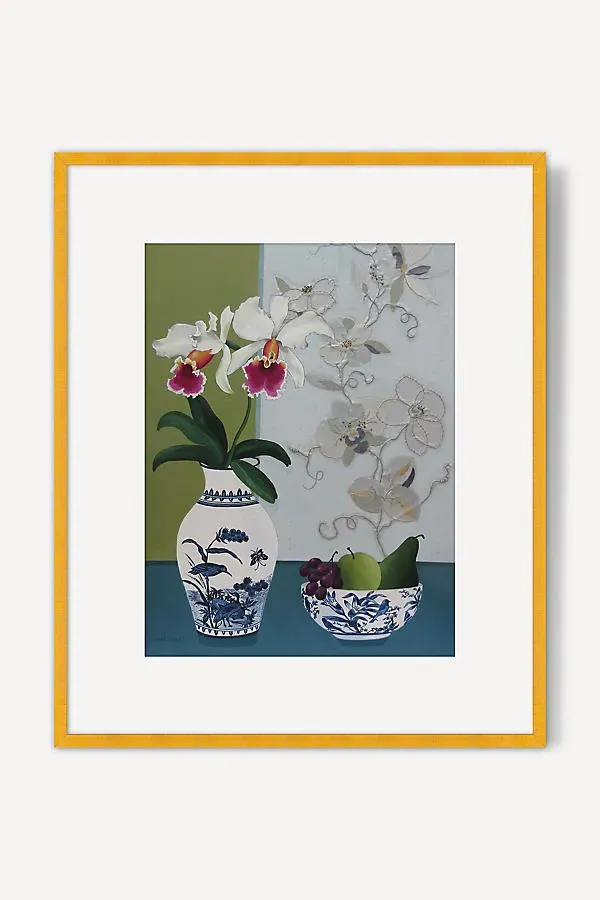 Paula Sharples Orchid Wall Art - Green product