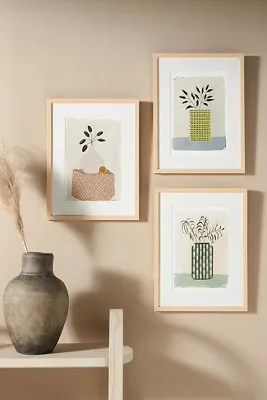 Pierce Vase Wall Art - Yellow product