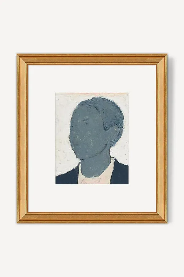 Portrait of a Gentle Man in Blue Wall Art product