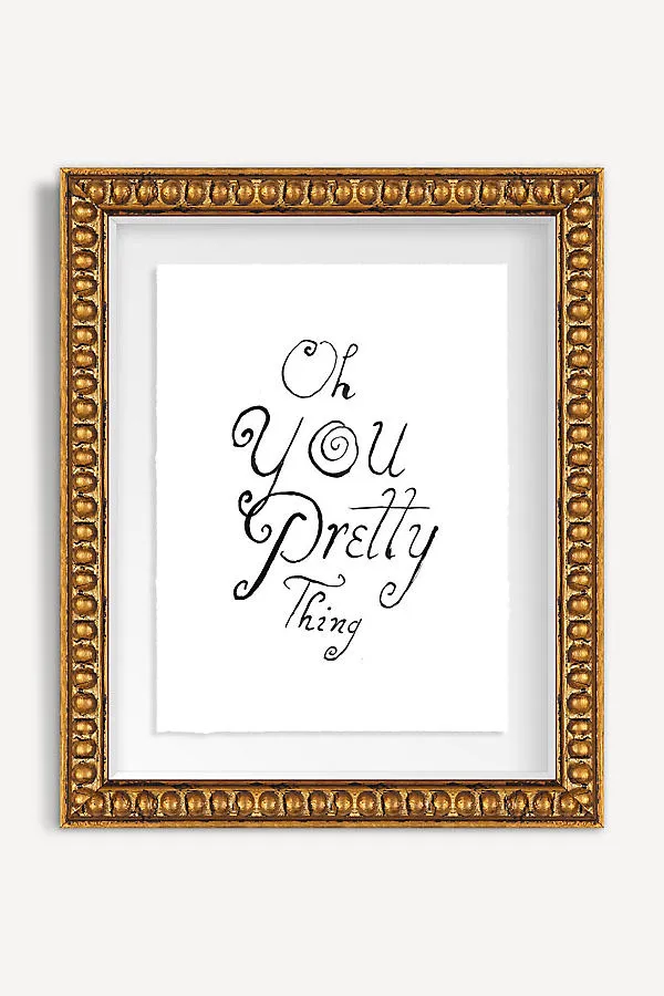 Pretty Thing Wall Art - White product