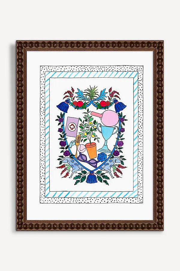 Rachel Rogers Ornaments In Blue Crest Wall Art product