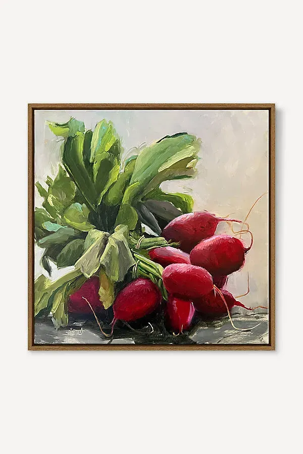 Red Red Radishes Wall Art - Cotton by Anthropologie