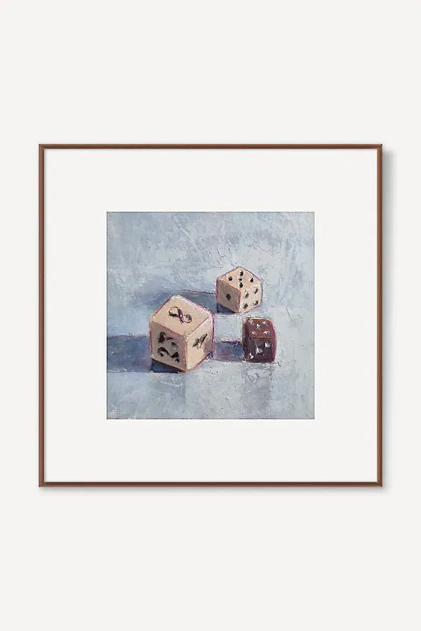 Roll the Dice Wall Art - White by Anthropologie, alternate view
