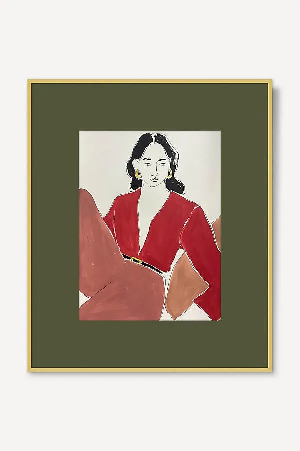 Rushati Chowdhury Woman Wall Art - Red product