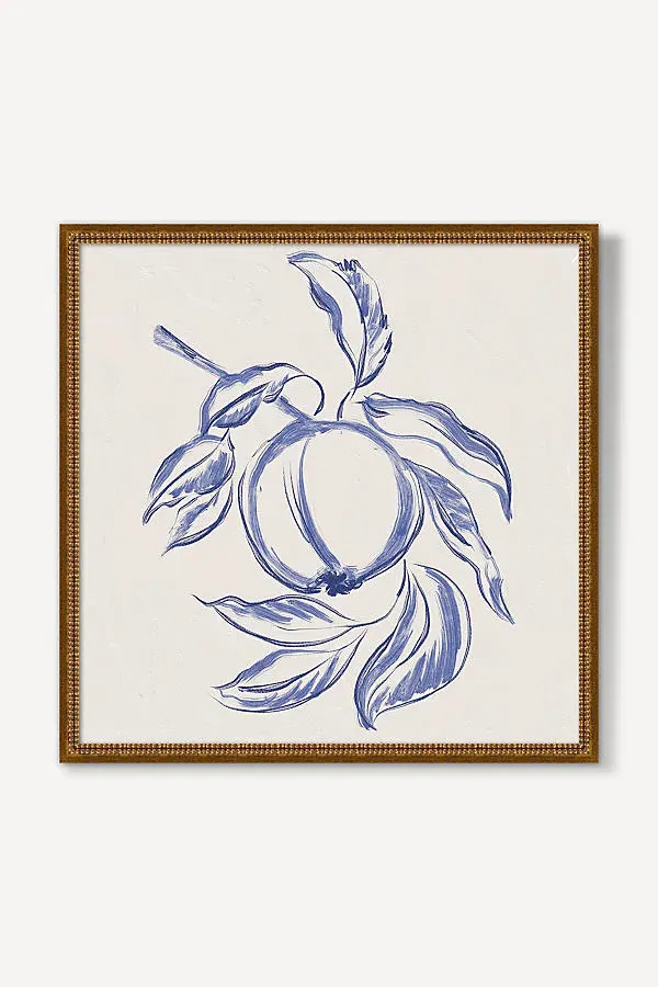 Ruti Shaashua Apple Wall Art - Blue product