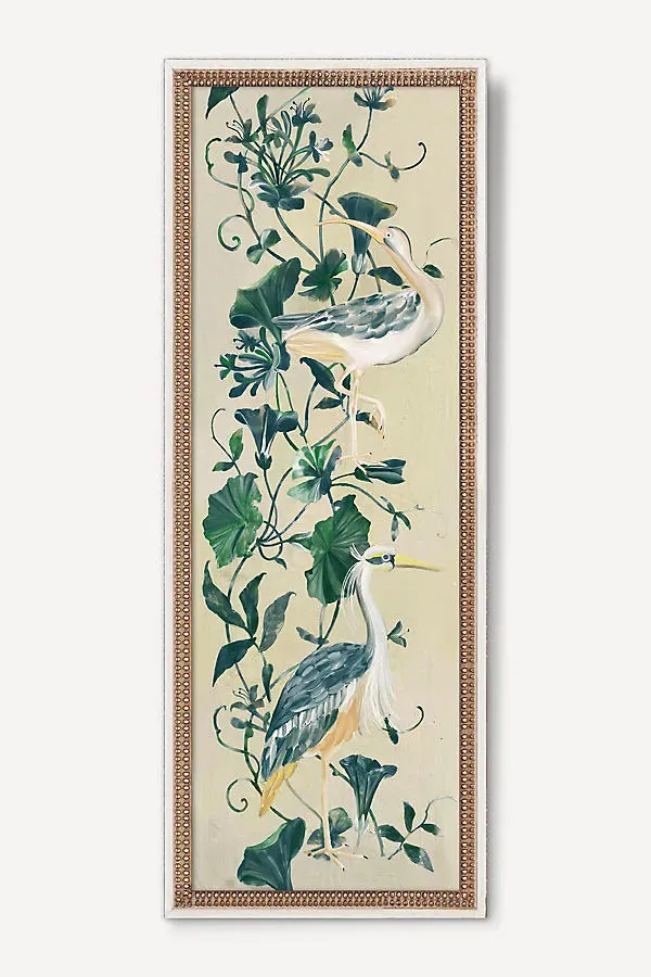 Ruti Shaashua Birds Scene Wall Art - Green product