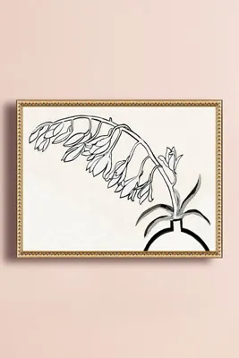 Ruti Shaashua Home Flower Wall Art - Gold product