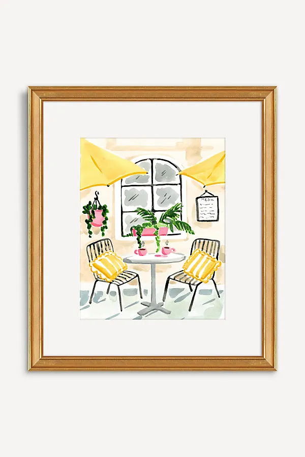 Sabina Print Co Buttercream Café Wall Art - Yellow product