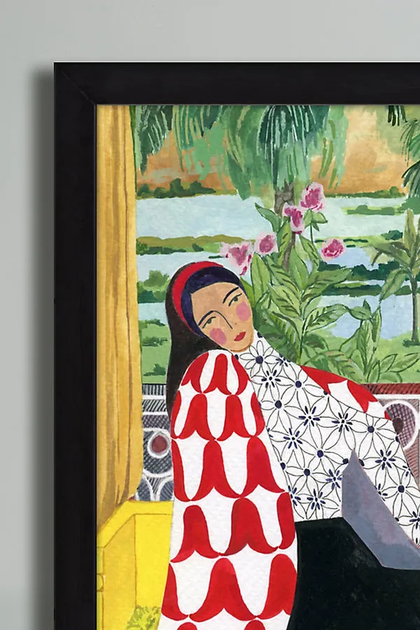 Seated Lady 4 by Sharan Ranshi Wall Art - Black, Acrylic product