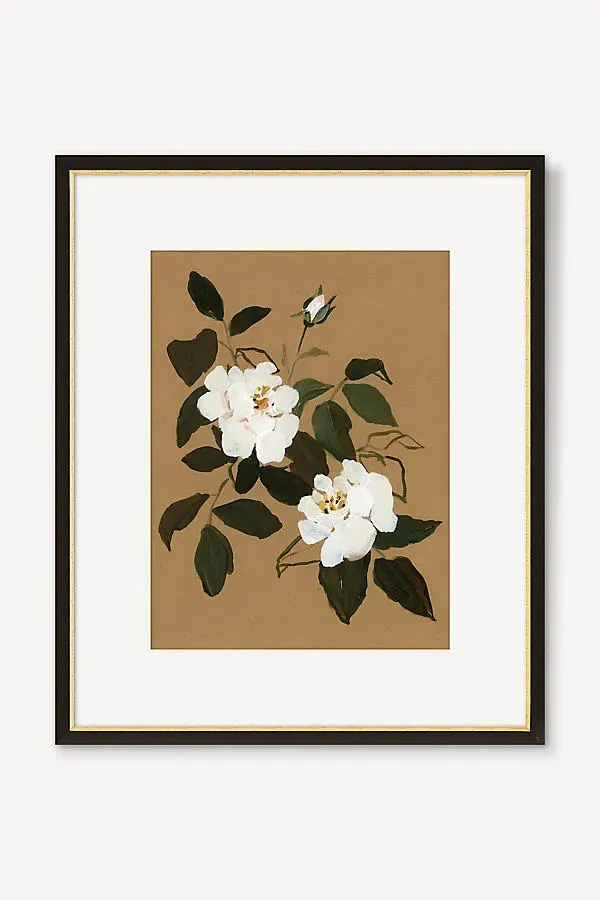 Shina Choi White Roses No.1 Wall Art - Beige product